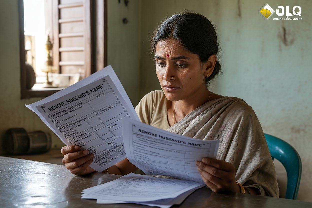 AFTER DIVORCE RIGHTS OF THE WIFE TO REMOVE THE NAME SPOUSE AND CHILD'S SURNAME.