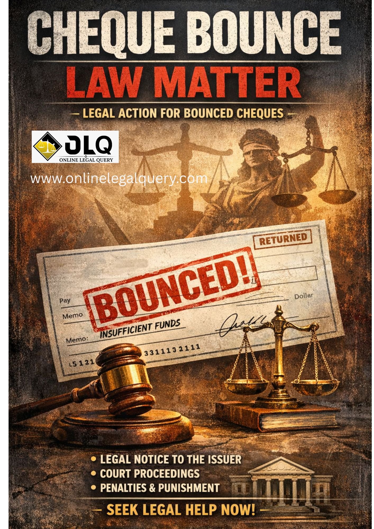 Cheque Bounce in India: What a Common Person Should Do and the Legal Procedure