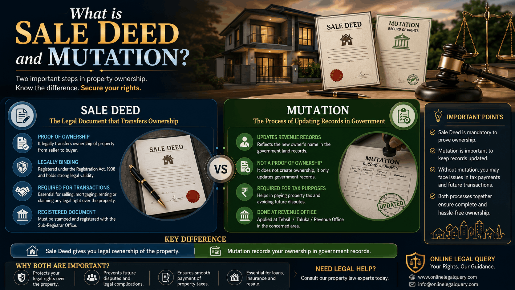 What is Sale Deed and Mutation