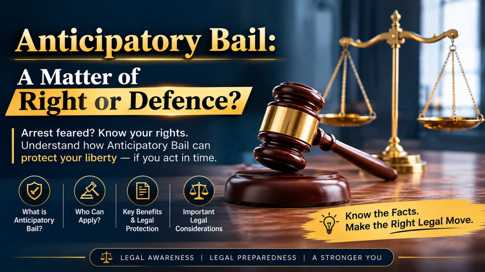 Anticipatory Bail: A matter of Right or Defence?